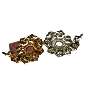 Horquilla de Cobre Puro con Diseño de Nubes, 72mm, Bañada en Oro, Estilo Ming, Accesorio para Boda - Product Image 5
