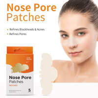 Patchs nasaux hydratants hydrocolloïdes Huainan Hall, absorbent l'acné, les pores et les points noirs, bande de suppression des points noirs, patchs corporels nasaux 12cm*8cm