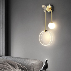 Applique murale LED créative en forme de papillon, luminaire d'intérieur de luxe pour chambre à coucher et décoration intérieure - Product Image 6