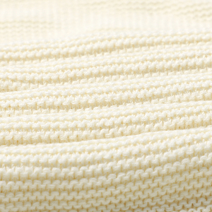 Couverture en coton biologique 100 % tricotée au crochet, unie, pour bébé, vente en gros - Product Image 3