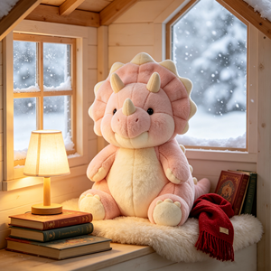 Peluche Triceratopo <span class=keywords><strong>Rosa</strong></span> Personalizzato ODM OEM, Simpatico <span class=keywords><strong>Dinosauro</strong></span> Imbottito, Morbido Giocattolo Promozionale per Bambini, Regalo Decorativo - Product Image 6