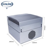 Nouvel ordinateur industriel sans ventilateur Q170 Chipset 4 emplacements d'extension 9-36V entrée large 6 ports COM 8 automatisation du système intégré USB 4