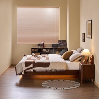 Lit de rangement relevable en bois de bouleau, style nordique minimaliste, grand espace de rangement dissimulé, idéal pour appartement