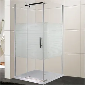 Kit pintu Pancuran bergerak di dalam kamar mandi kaca geser shower Cubic pintu kaca berdiri bebas pintu pancuran