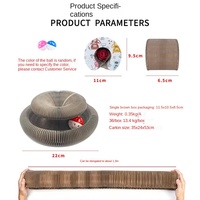 Griffoir pliable pour chat en carton ondulé avec aimants puissants, design accordéon pour le jeu et l'exercice en intérieur