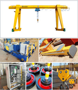 Rail Traveling Single Girder Crane 8ton 12ton Safe Reliable With Overload System Superior Stability Classic "A" <b>Frame</b> Support St - Product Image 2