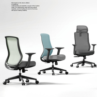 Chaise de bureau moderne en maille à dossier moyen Nouveau design Mesh Computer Gaming Boss Chaise de bureau ergonomique pour de longues heures de travail