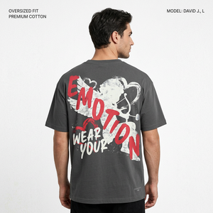 MIXED EMOTION Sudadera de punto de alta calidad para hombre, con estampado digital, estilo urbano retro, de algodón y bambú, diseño oversize - Product Image 2