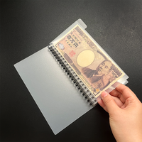 Portable sac à main en plastique givré cahier à spirale blanc A6 enveloppe de trésorerie Kit financier brochure de trésorerie livre de budget