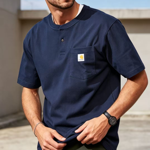 Polo da Uomo Bianca Estiva Casual a Maniche Corte con Colletto Rialzato Vestibilità Oversize Anti-Pilling Asciugatura Rapida con Logo Hartt - Product Image 2