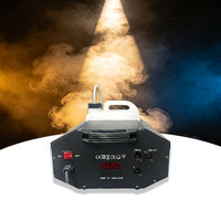 Machine à fumée portable 3000W DMX512, machine à brouillard multicolore en fer, pour mariage, réservoir d'huile de 6L, distance de pulvérisation de 15-20m, AC110-220V