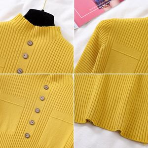 Maglione a Collo Alto per Donna, Autunno/Inverno, Elegante con Maniche Lunghe e Nuovo Design Slim Aderente in Maglia Spessa - Product Image 6