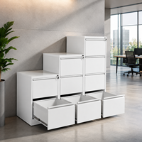 Armoire de classement métallique en gros pour bureau, avec tiroirs en acier, armoire de rangement combinée, armoire à suspendre en métal à 2, 3 ou 4 tiroirs