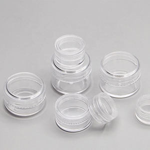 Pots cosmétiques cylindriques transparents en PP avec couvercle à vis, sérigraphiés pour le stockage d'échantillons de maquillage 2g 3g 5g 10g 15g 20g - Product Image 5