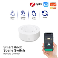 Bouton intelligent RSH pour ZigBee, compatible Alexa et Google Home, avec variateur de lumière, certifié ABS CE FCC RoHS, blanc