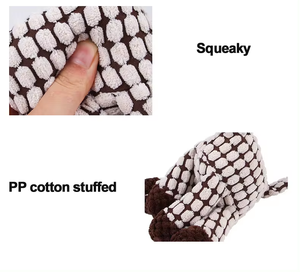 Grappig ezelhond-schapendier piepspeeltje voor huisdieren - duurzaam bijtbestendig kauwspeeltje, interactief puzzelknuffel voor puppy's - Product Image 3