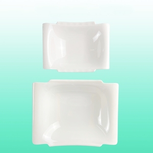 Alta Qualidade Retângulo Melamina Tigela para Restaurante Uso Atacado Plástico Inquebrável Big Deep Design para Servir Comida Ocidental - Product Image 4