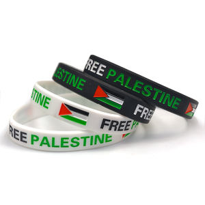 Vòng tay cao su cá nhân hóa, họa tiết dây đeo tay, sản phẩm của Syria, Kurdistan, Palestine, vòng tay silicon in cờ - Product Image 2