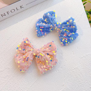 Accesorios para el Cabello para Niñas, Pinza de Pico de Pato con Lazo de Lentejuelas, Diseño Brillante y Dulce, Pinza para el Cabello al por Mayor, Hermosa Pinza para Flequillo - Product Image 3