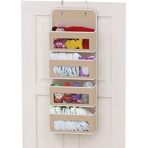 Organisateur mural de rangement de haute qualité, nouveau design, à suspendre sur la porte, avec poche transparente - Product Image 4
