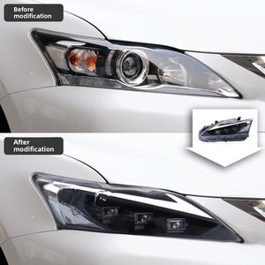 ชุดไฟหน้า TYPY 12V สำหรับ Lexus CT200h แบบดัดแปลงพร้อมเลนส์ LED ไฟเดย์ไลท์แบบ Streamer สำหรับปี 2014-2020 - Product Image 3