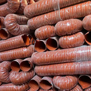 High Temperature Resistant Inner Steel Wire Outer Fiber Wire High Temperature <strong>Silicone</strong> Double-layer air Duct <strong>Hose</strong> - Product Image 6