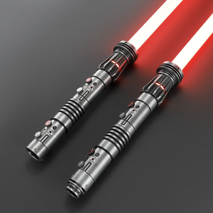 Sabres <span class=keywords><strong>laser</strong></span> Nexus : <span class=keywords><strong>Sabre</strong></span> <span class=keywords><strong>laser</strong></span> Xeno3.0 Pixel à double lame Darth <span class=keywords><strong>Maul</strong></span>, finition vieillie, avec poignée en alliage d'aluminium Eco Pogo Core et batterie rechargeable - Product Image 2
