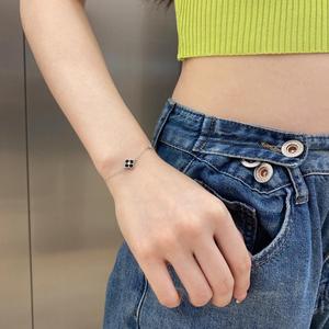 Dylam Designer Luxury <strong>Brand</strong> New Fine <strong>Jewelry</strong> Four Leaf Clover <strong>Lucky</strong> Bracelet Gemstone Valentines Bracelets - Product Image 3