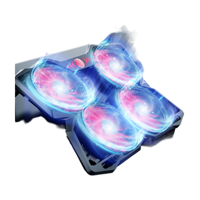 High Torque Speed Copper Motor Laptop Cooling Stand Professional 4 Fans Colorful Laptop Cooler for Computers