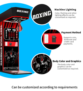 Máquina de Juego de Boxeo Electrónica Inglesa que Funciona con Monedas, Popular en Parques de Atracciones y <span class=keywords><strong>Gimnasios</strong></span>, con Luces Intermitentes - Product Image 4