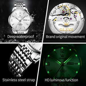 Reloj de Pulsera Automático OEM 9928, Esqueleto Dorado, Resistente al Agua, de Lujo, en Acero Inoxidable, Venta al Por Mayor, Personalizable, Mecánico para Hombre - Product Image 6