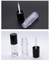 Tube de gloss à lèvres carré de luxe, emballage cosmétique, plastique, impression sérigraphique, anti-fuite, PETG, couleur et logo personnalisés