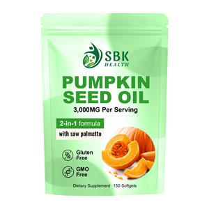 High Quality Pumpkin Seed Oil Softgels with Saw Palmetto Extract Supports Urinary Health Prostate <b>Supplement</b> Softgel - Product Image 1