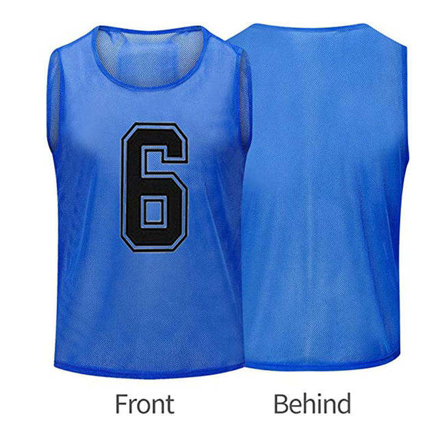 Factory Wholesale Custom Logo 100% Polyester Fiber Quick-drying Breathable  Children's Adult Soccer Football Training Vest