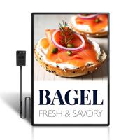 Cadre photo magnétique, boîte à lumière LED, panneau mural, changement facile d'affiche pour le menu du restaurant