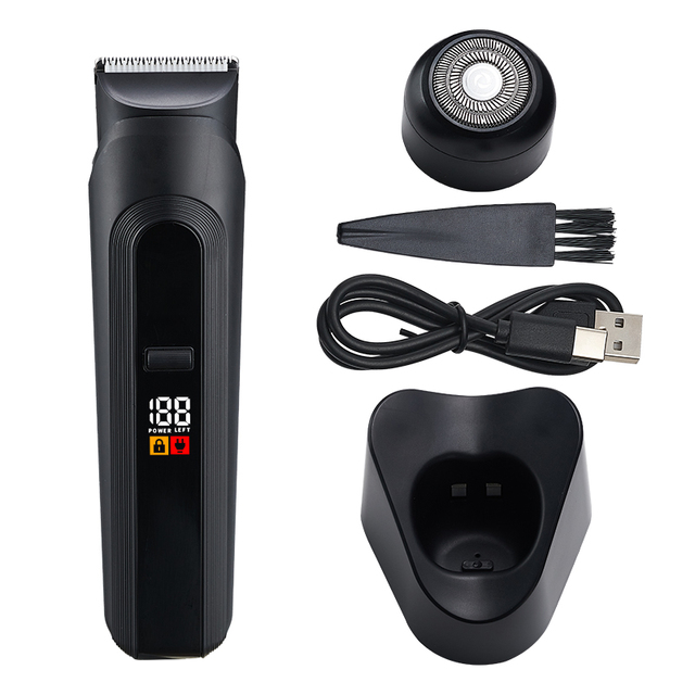 Multi-purpose 2-in-1 Electric Shaver Charging Base Washable Flat Blade Razor Body Grooming Bikini Hair Trimmer Household