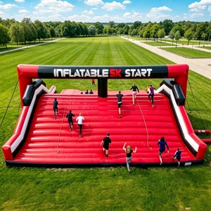 Pista de Obstáculos Inflable Gigante Resistente al Agua para Carreras Divertidas, Circuito de Obstáculos Insano de 5K para Alquiler con Capacidad para Más de 100 Personas - Product Image 2