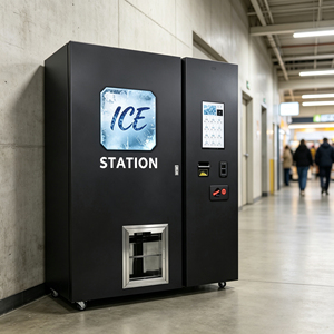 Machine à glaçons pour distributeur automatique, distribution rapide de glace, achat en un clic, fonctionnement simple pour les utilisateurs finaux, kiosque à glaçons. - Product Image 1