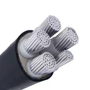 Core Aluminum Core Wire YJLV22 3*95+2*50 Square Armored Underground Flame Retardant Waterproof Power Cable