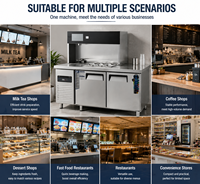 OEM Klantspecifieke Commerciële RVS Waterbar Werkbank Melkthee Speciale Machine Automatische Melkthee Machine