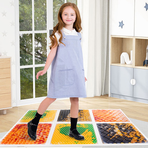 Lot de 6 tapis de ramper sensoriel liquide en plastique ABS coloré pour enfants à piles stimulant le <span class=keywords><strong>mouvement</strong></span> tactile pour le temps du ventre - Product Image 1