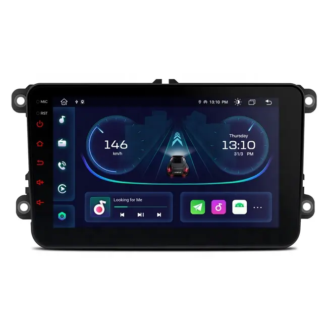8 inch Octa Core Car Head Unit Navigation Radio Player with Dual UI Dual Band WiFi Instant Reversing Mode for VW Amarok