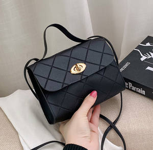 Diamond Check Striped <b>Small</b> square <b>Bag</b> Women's Portable Wholesale Fashion <b>Bag</b>.Z0886 - Product Image 2