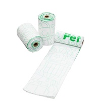 Sacs à déjections canines personnalisés écologiques en PBAT+PLA+Amidon, biodégradables, compostables, solution durable pour les déchets de chien