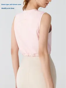 Camiseta Deportiva de Yoga para Mujer, Tejido Dobby Sólido con Protección UV, Sin Mangas, con Cordón Ajustable, para Correr y Hacer Ejercicio, Marca Ice Feel Original Yarn - Product Image 2