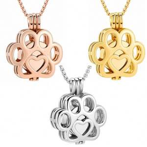 PPJurn-01 Urne funéraire rectangulaire simple en acier inoxydable pour cendres d'animaux de compagnie, bijou commémoratif pour chien - Product Image 2