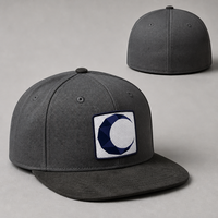 Cappello da Baseball Strutturato a 6 Pannelli Stile 59 con Etichetta Personalizzata, Streetwear Urbano Gotico con Ricamo 3D e Visiera Curva
