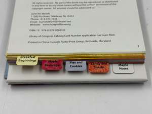 Livre de recettes personnalisable, cahier plat relié par bobine avec séparateurs à onglets et pages enduites laminées brillantes pour la cuisine - Product Image 2