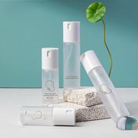 Bouteille pulvérisateur PET cylindrique avec interrupteur gauche/droite, pour eau et lotion, brume fine professionnelle nano, 50/60/80/100 ml