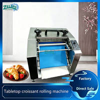 Machine à rouler les croissants compacte de table, façonneuse automatique de pâte à pain pour croissants de 15 à 80 g, équipement de boulangerie commercial